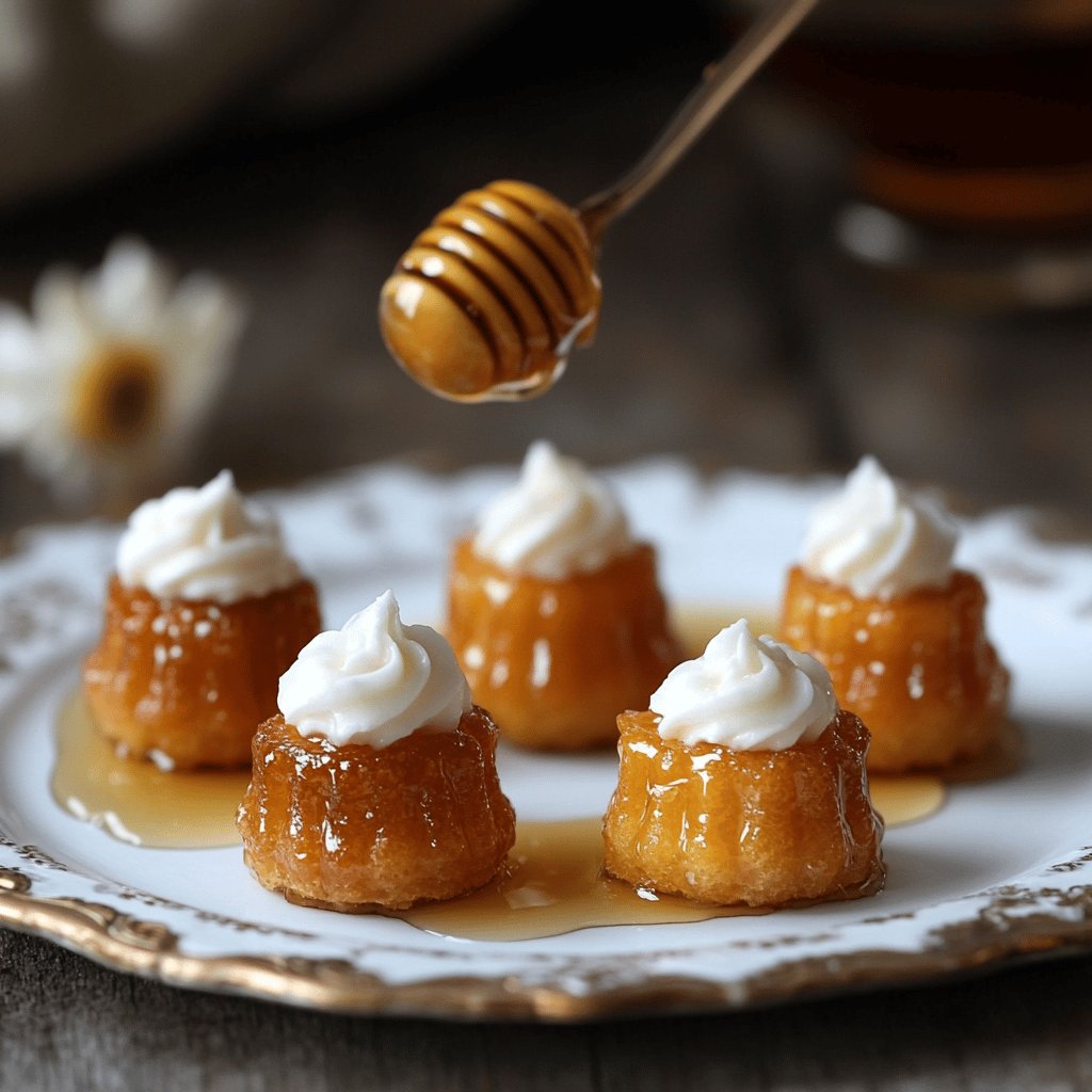 Mini-cannelés chèvre et miel