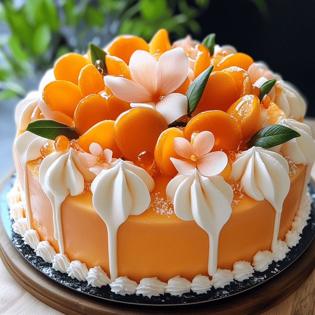 Gâteau moelleux aux abricots