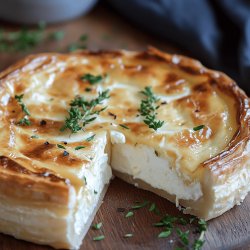 Tarte au camembert fondant