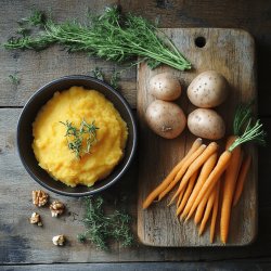 Purée de carottes et pommes de terre