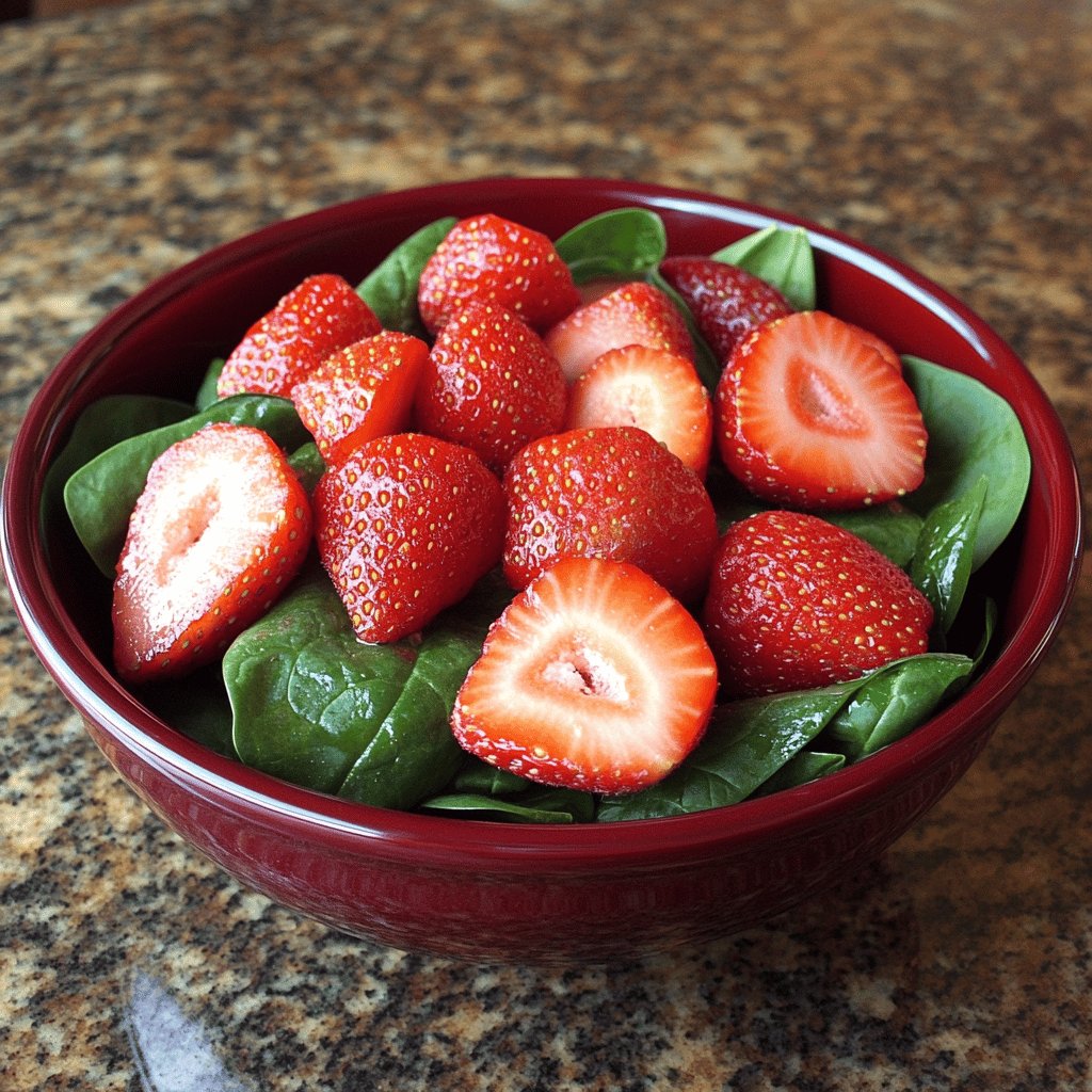 Strawberry Spinach Salad