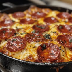 Pepperoni Pizza Casserole