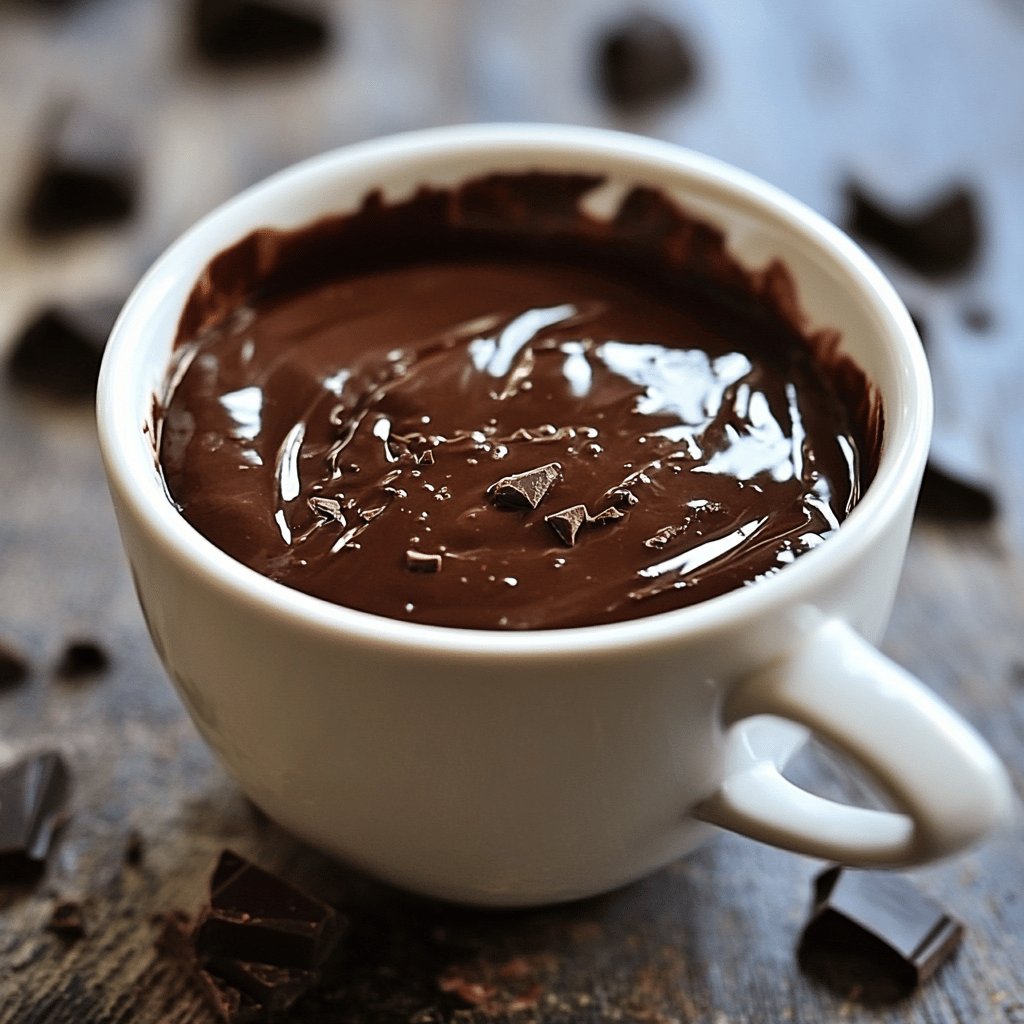 Sauce au chocolat onctueuse