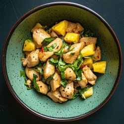 Wok de Poulet à l'Ananas