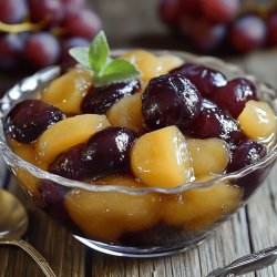 Compote bicolore prunes et mirabelles