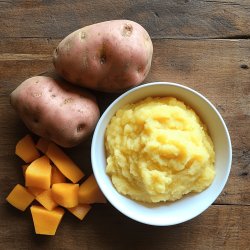 Purée pommes de terre et patates douces