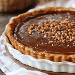 Tarte chocolat et caramel beurre salé