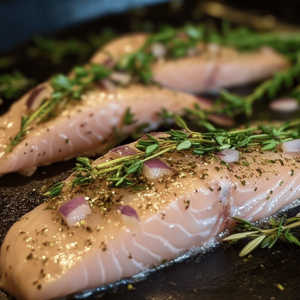 Filets de perche aux herbes