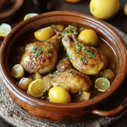 Tajine de Poulet aux Citrons Confits