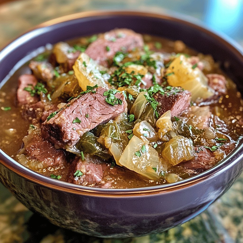 Slow Cooker Corned Beef and Cabbage