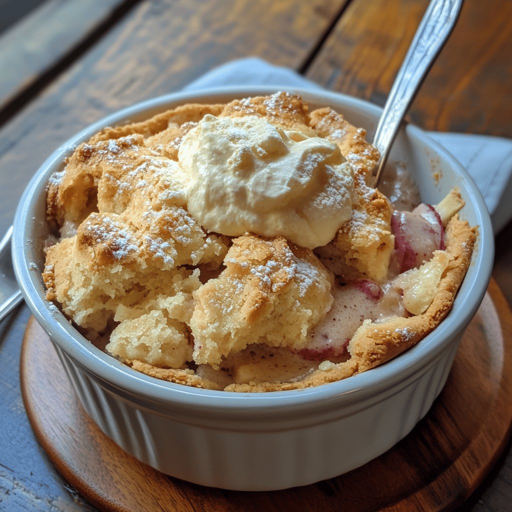 Classic Rhubarb Cobbler