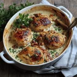 Poulet à la crème facile