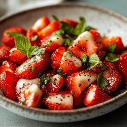 Salade de fraises estivale