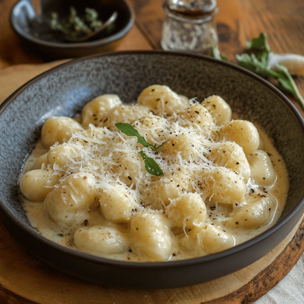 Gnocchi au Gorgonzola et Parmesan