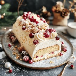 Bûche de Noël à la vanille