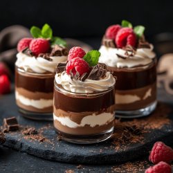 Mousse au chocolat et mascarpone