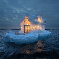 Glace à l'eau maison