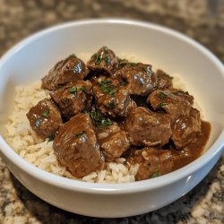 Beef Tips and Rice