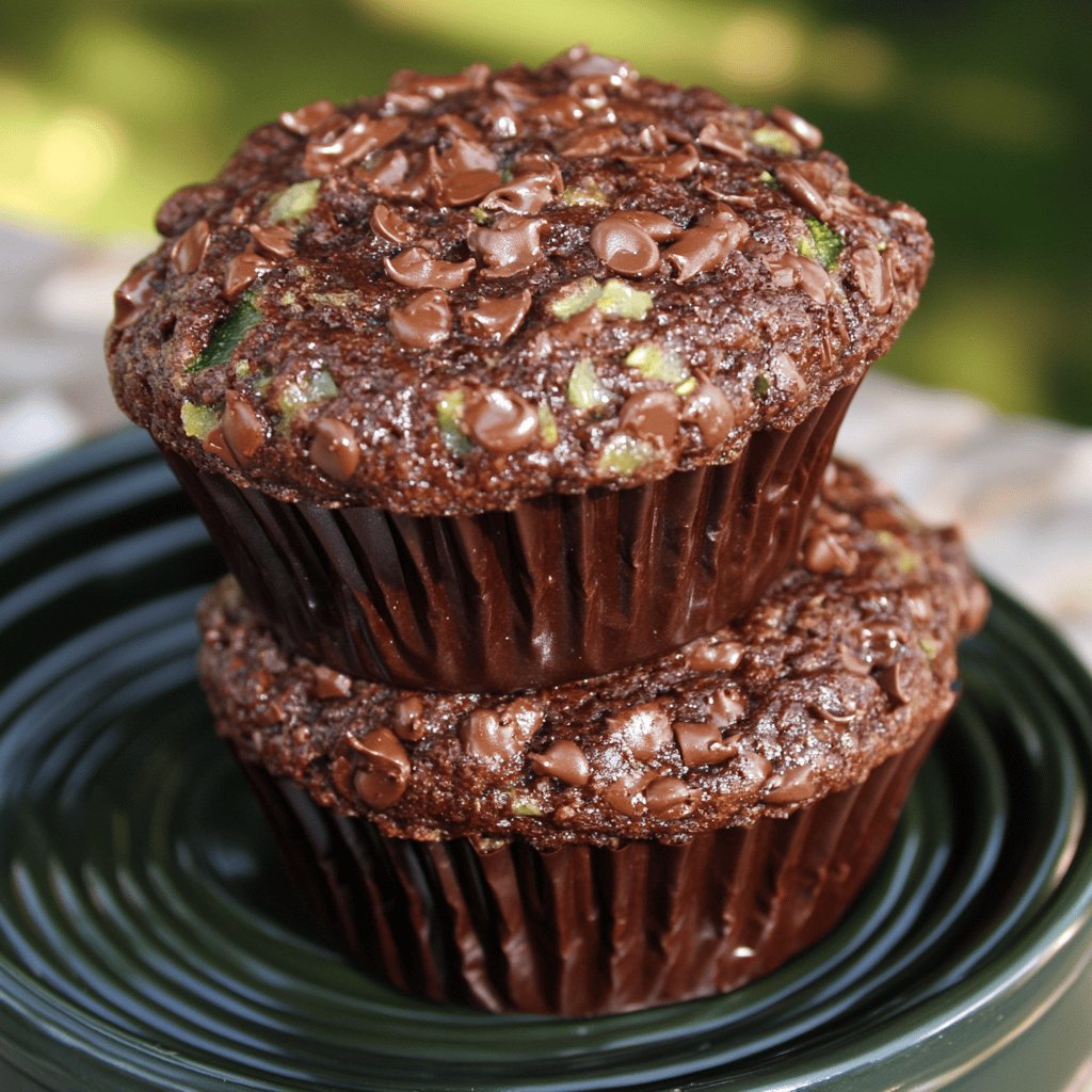 Chocolate Zucchini Muffins