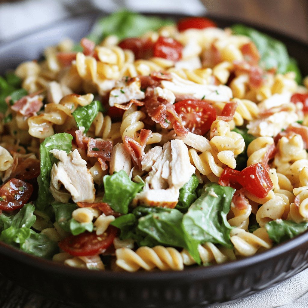 Chicken Club Pasta Salad