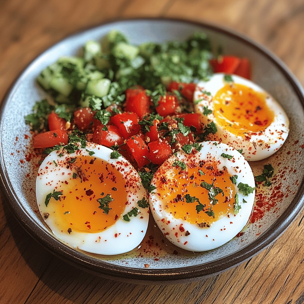 Turkish Eggs (Cilbir)