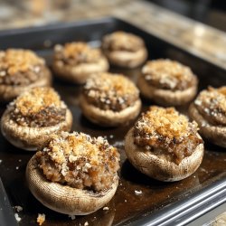 Easy Sausage-Stuffed Mushrooms