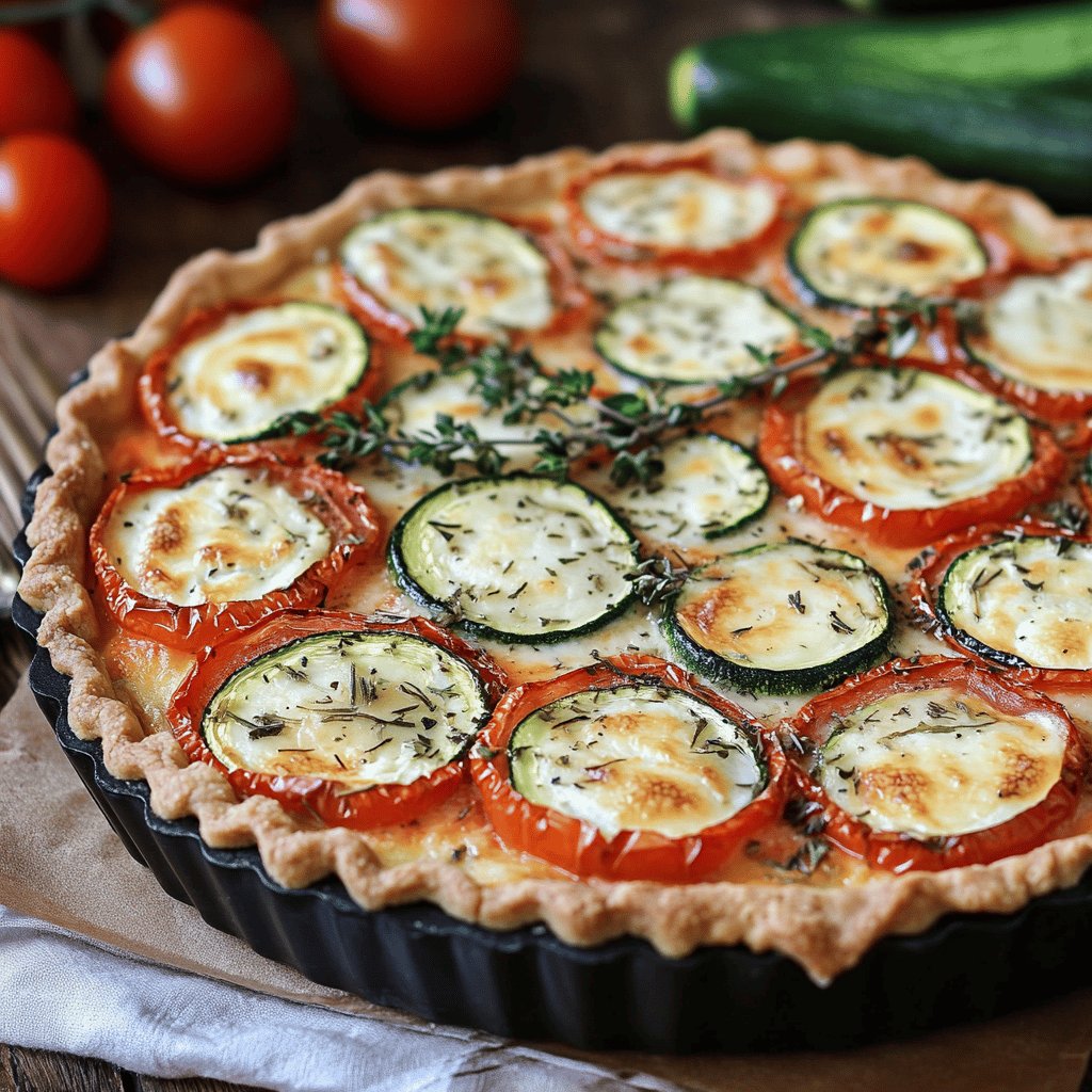 Tarte Provençale Mozza-Tomate-Courgette