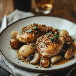 Poulet au maroilles et à la bière