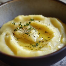 Purée de topinambours et pommes de terre