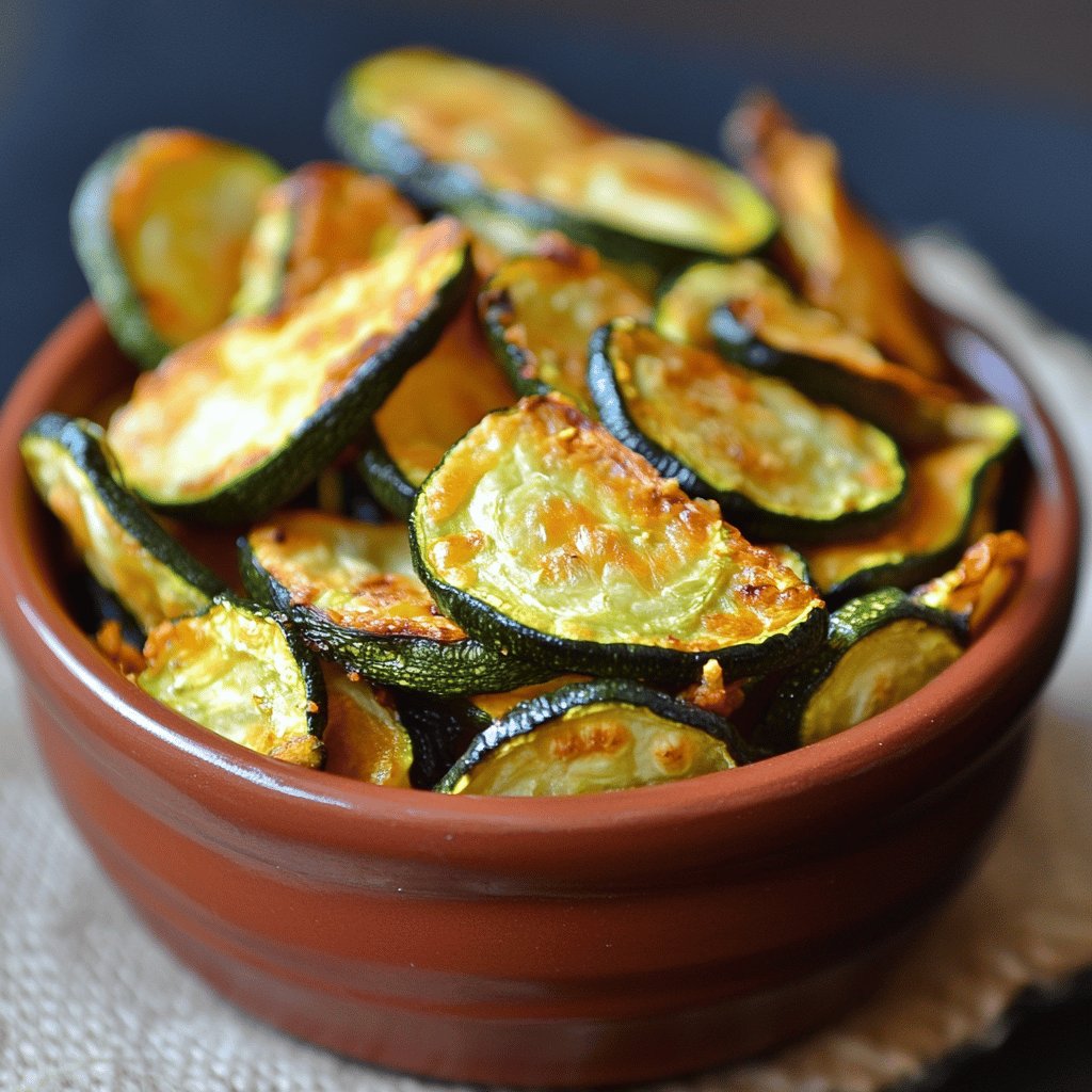 Chips de courgette croustillantes