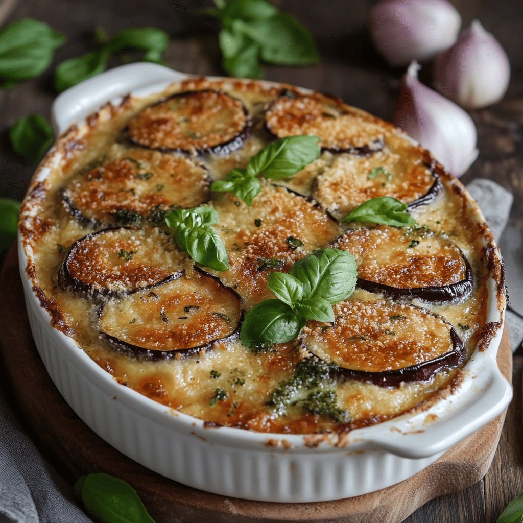 Gratin d'aubergines italien