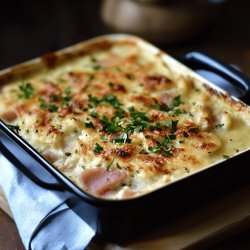 Gratin de jambon blanc