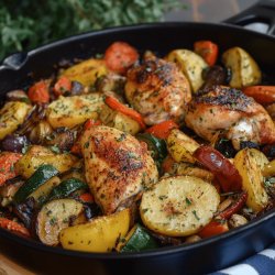 Pilons de poulet aux légumes