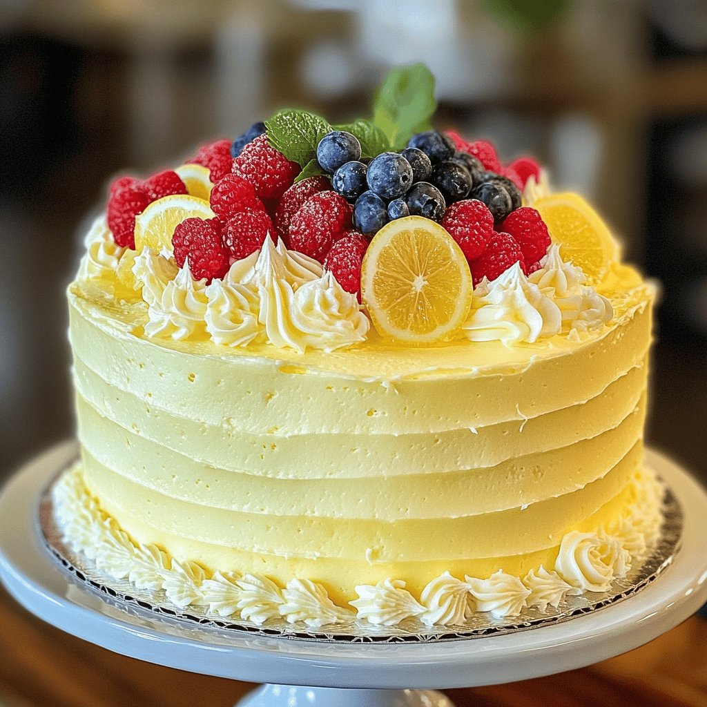 Refreshing Limoncello Cake