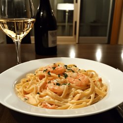 Creamy Shrimp Linguine