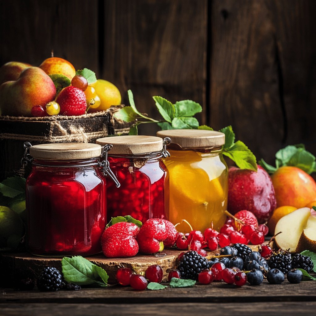 Conserves de fruits maison