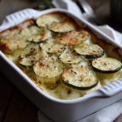 Gratin de courgettes râpées