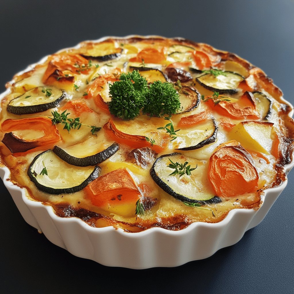 Flan de légumes savoureux