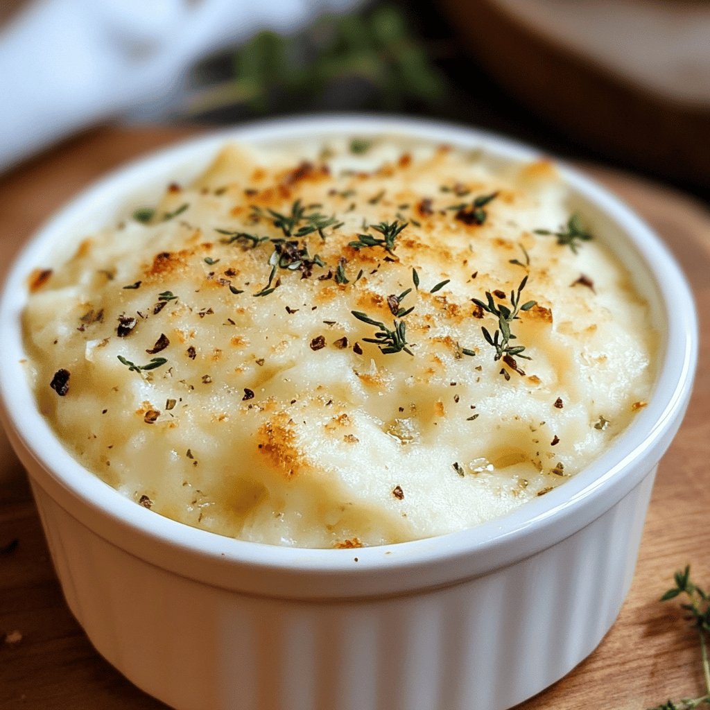 Purée de chou-fleur gratinée