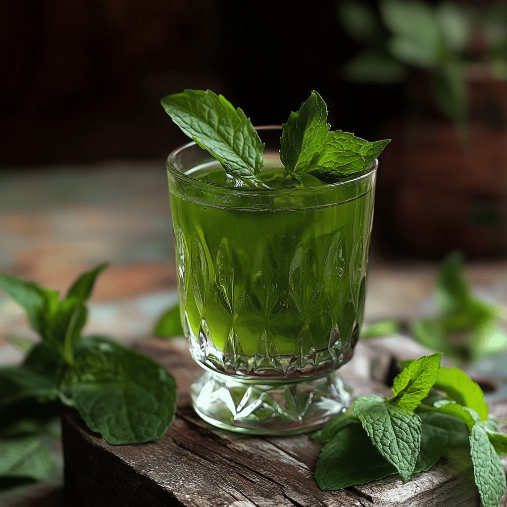 Liqueur de menthe maison