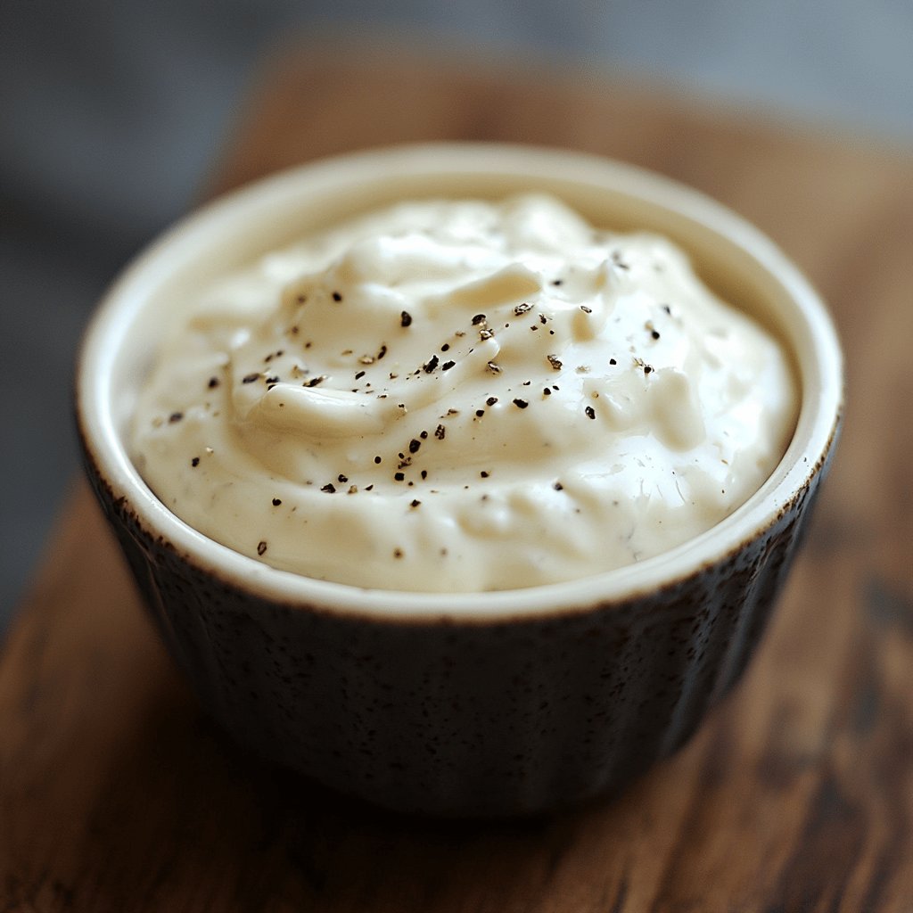 Sauce fromage blanc pour dips