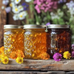 Confiture de fleurs de pissenlit