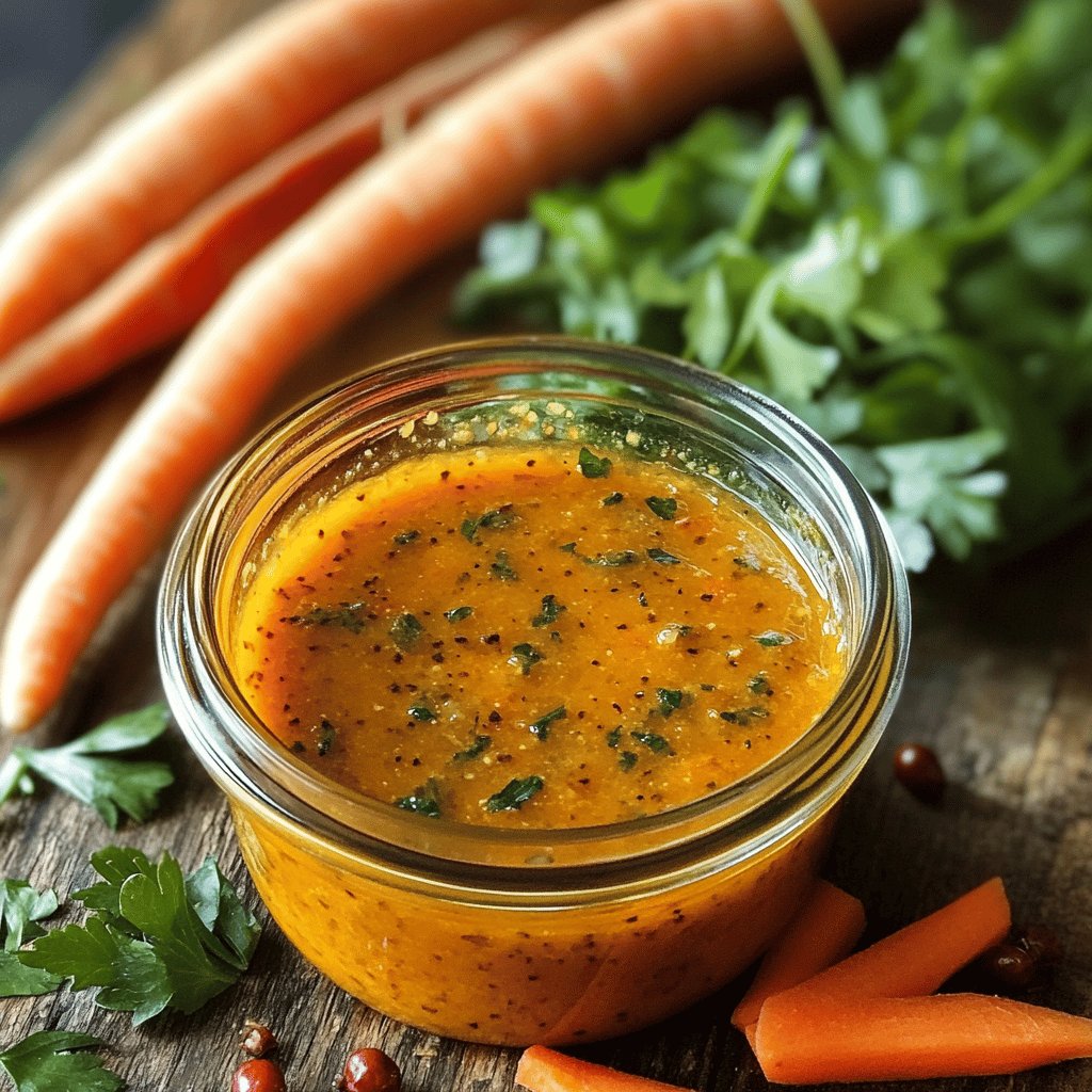 Vinaigrette pour carottes râpées