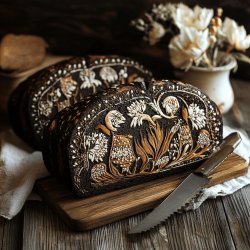 Traditional Russian Black Bread