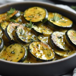 Courgettes à la sauce aigre-douce