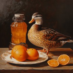 Canard à l'orange et miel