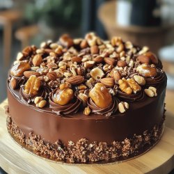 Cake aux noix et chocolat