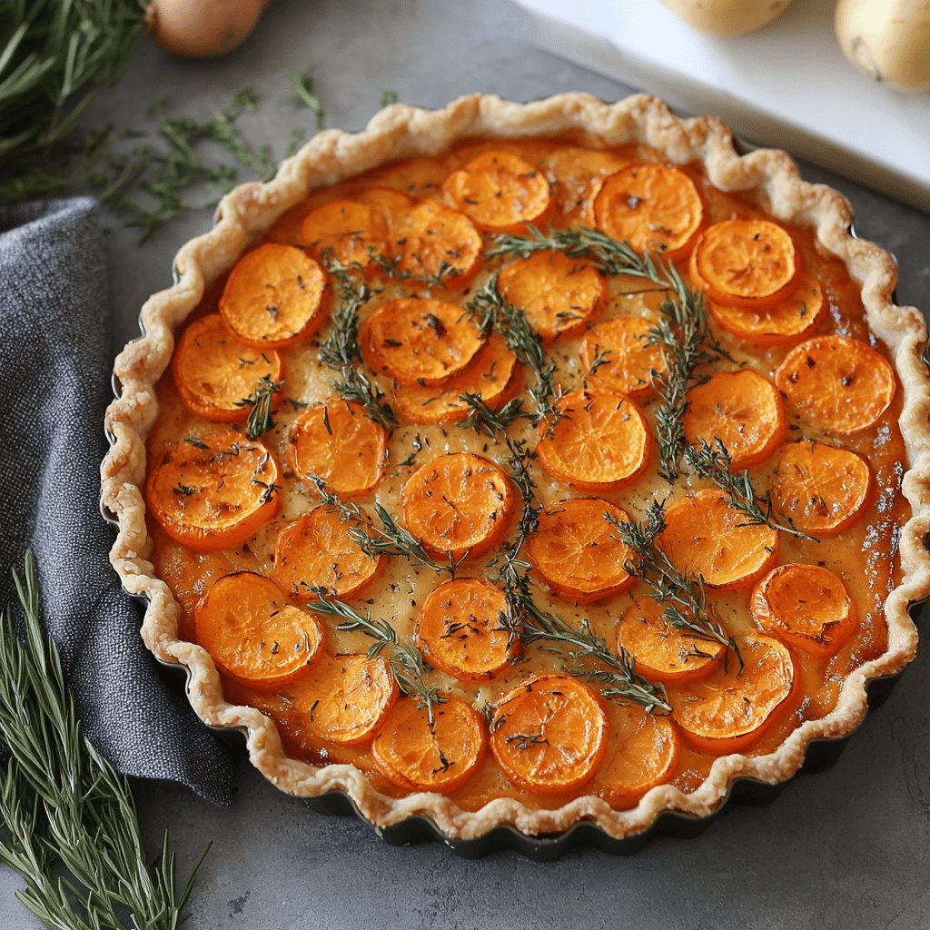 Tarte aux carottes maison