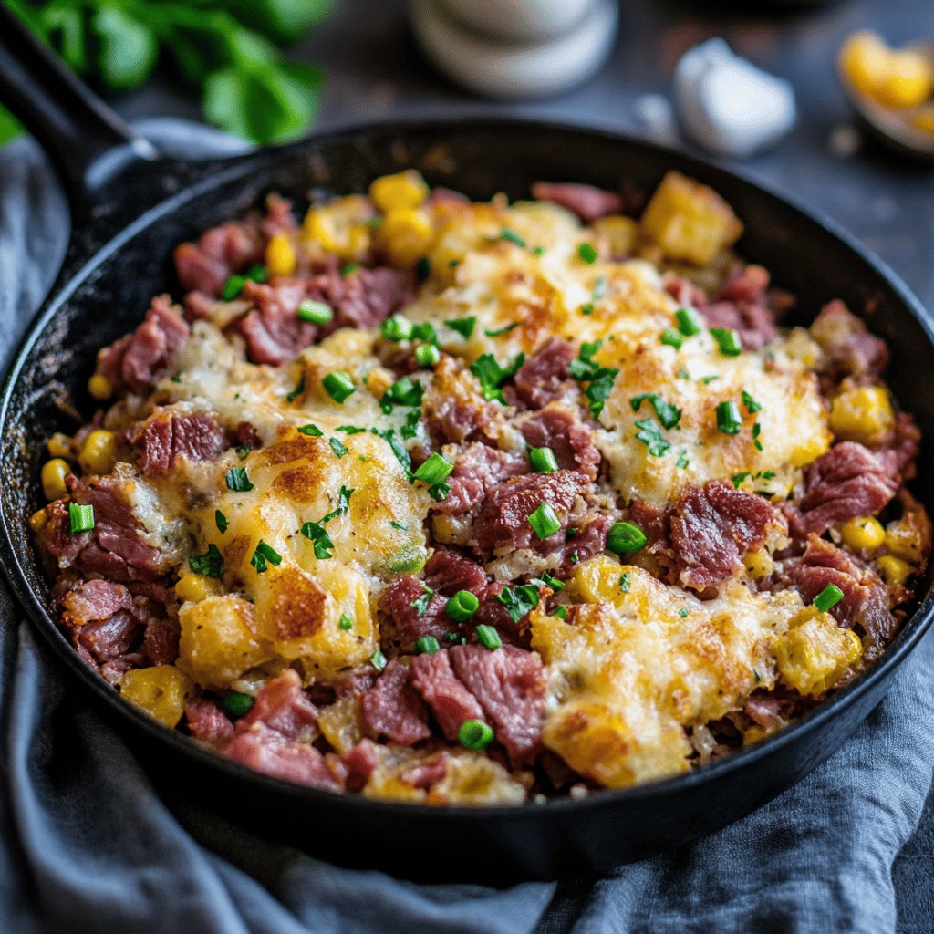 One Skillet Corned Beef Hash