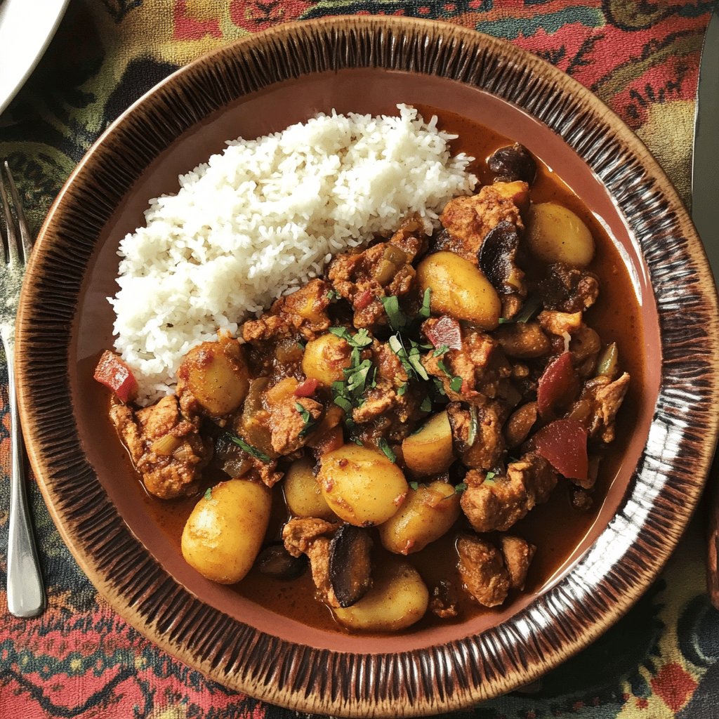 Fricassée de chatrou antillaise